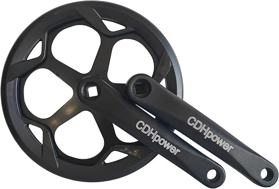 CHPOWER Bike Crankset 170mm 48T/52T Single Steel Chainring