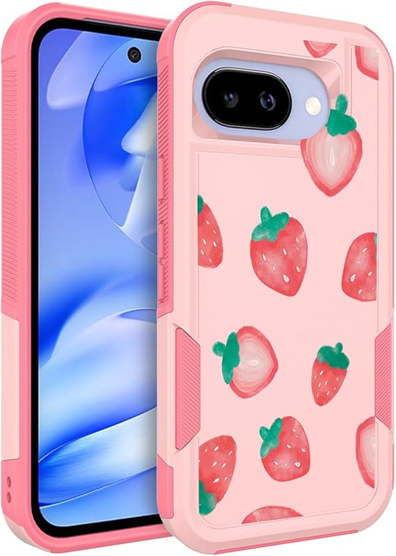 for Google Pixel 9a Case 2025: (Strawberry)