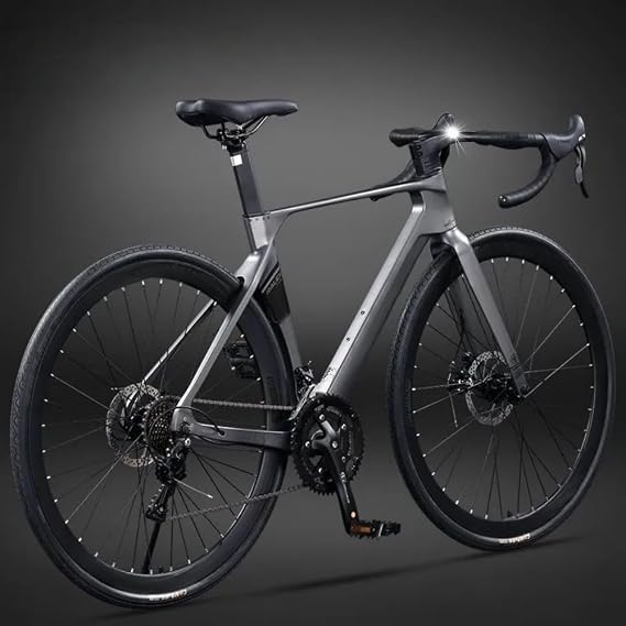 Ultra Lightweight Competition Aero Road Bike, 700C x 28C, 14/16/18 Speed Shifter, Aluminum Frame, Road Bike, Dual Control Lever, Bicycle, Aero Frame, Internal Wiring, Front and Rear Wheels