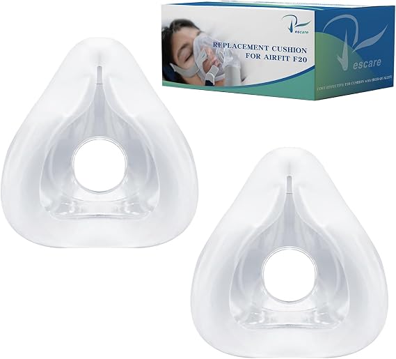 Rescare Airfit F20 Replacement Cushion Small - 2 Packs Compatible with Original F20 Frame - Ultra-Soft & Durable Replacement
