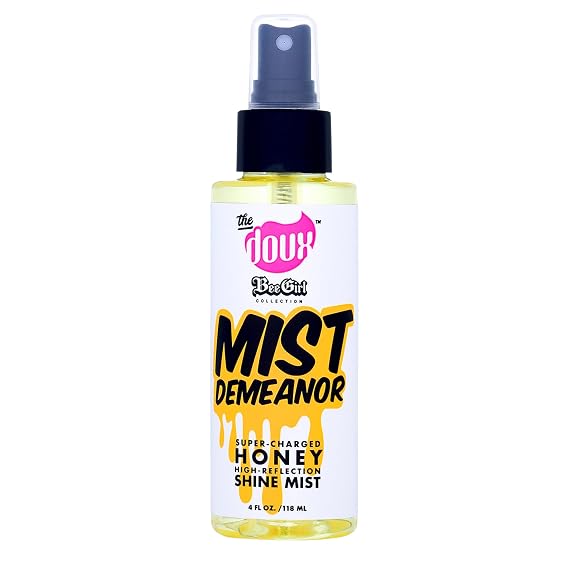 The Doux MIST DEMEANOR Honey Shine Mist, Thermal Heat Protectant, 4 oz
