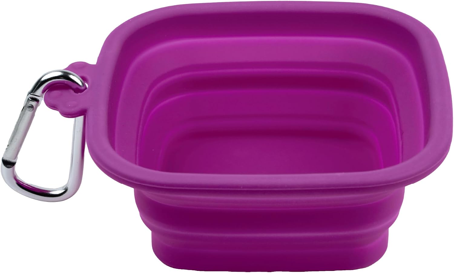 Silver Brush Limited 9058 Silver Essentials 500ml16.9oz Square Collapsible Silicone Water Bowl, Leak-Proof Paint Brush Water Cup for Water Media, for Studio, Travel, and Plein Air, Purple, 2 Pack