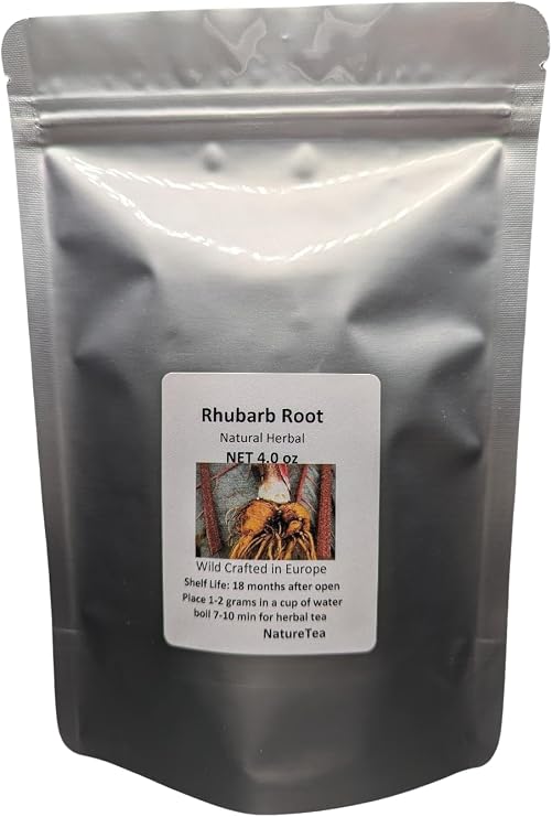Rhubarb Root - Dried Rheum officinalis Granule from 100% Nature (1 oz)