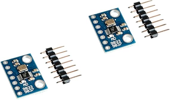 2PCS AD9833 Programmable Microprocessors DDS Square Sine Wave Serial Interface