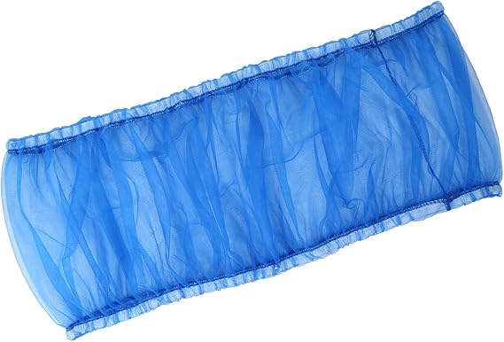 Bird Cage Seed Catcher,Universal Ventilated Nylon Cage Cover,Large Size Bird Cage Mesh Protector for Round Square Cages (Blue)