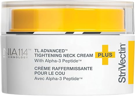 StriVectin Tighten & Lift Advanced Neck Cream PLUS with Alpha-3 Peptides™ for Neck & Décolleté, Smoothing Look of Wrinkles & Fine Lines, Improves Crepey Skin & Vertical Lines, for Soft Smooth Skin