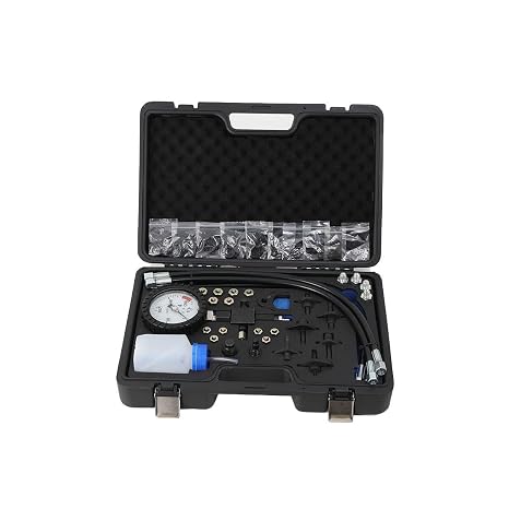 2000 Bar Common Rail Diesel High Pump Pressure Tester Kit with Injection Pipe Blank Testing, Auto Car Tractor Diesel Engine Testing Gauge Manometer Kit