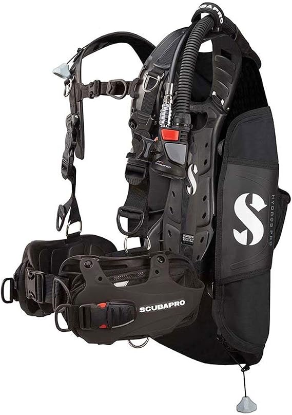 Scubapro Hydros Pro w/ 5th Gen. Air2 (Black, X-Large) and Trinidad Adult Combo