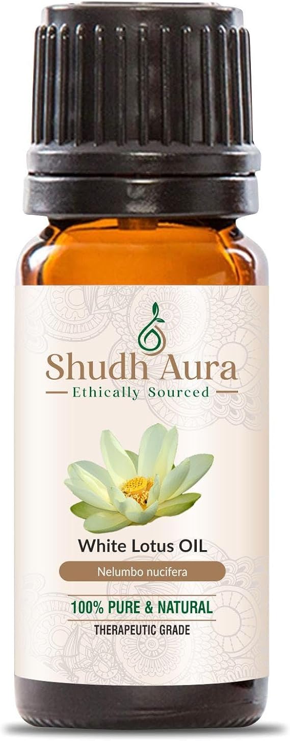 White Lotus Oil | 100% Pure, Undiluted and Natural | Therapeutic Grade Premium Essential Oils for Aromatherapy & Diffuser (30ML)