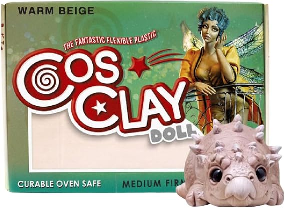 Cosclay Doll - Warm Beige - Soft - Flexible Polymer Clay (1lb)