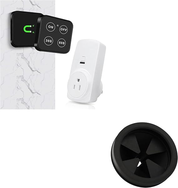 Thick Garbage Disposal Splash Guard and Wireless Switch Kit Bundle
