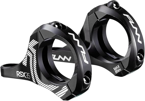 Funn RSX Direct Mount Stem for Dual Crown Fork, 35mm Clamp | CNC 6061 alloy, adjustable 45-50mm reach, for downhill, freeride and MTB, fits Surron, Talaria and similar E-bikes