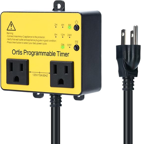 Above Ground Pool Timer, Ortis Smart Pool Timer with One-Button Operation, for Swimming Pools, Filters, Pumps, and Landscape Lights