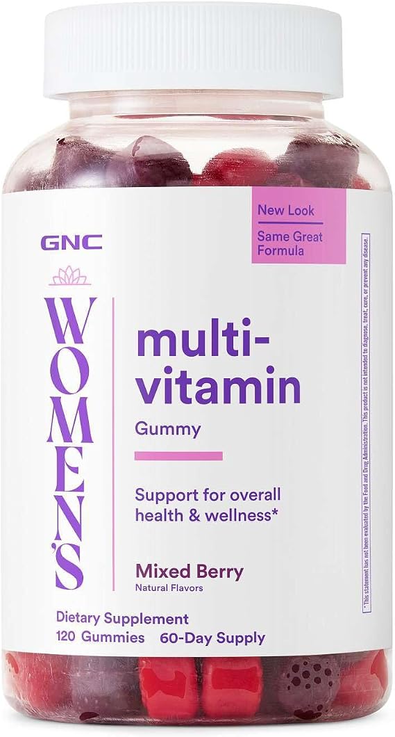 GNC Women's Multi-Vitamin Gummy, Mixed Berry, 120 Count, 60 Servings