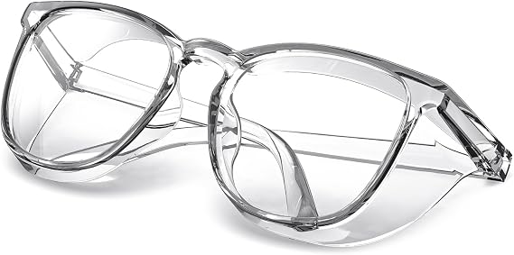 MORK&SUKY Safety Glasses, Stylish Goggles With No Fog Lense, Alternatives To Regular Protective Eyewear For Lab and Nursing.