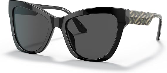 Versace Woman Sunglasses Havana Frame, Dark Brown Lenses, 56MM