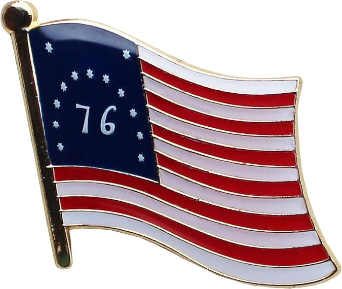 Flagline Bennington Flag Die-Struck Metal Lapel Pin
