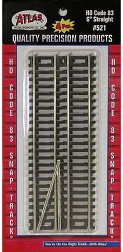 HO Code 83 6" Straight (4)