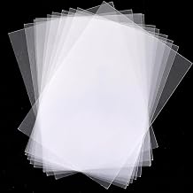 20 Pcs Clear Plastic Sheet,PET Flexible Lightweight Thin Panels Sheets,Acetate Sheets A4,Shatterproof Glass Alternative Durable PET Sheet Panels f for DIY Craft Projects Stencil Cutting Picture