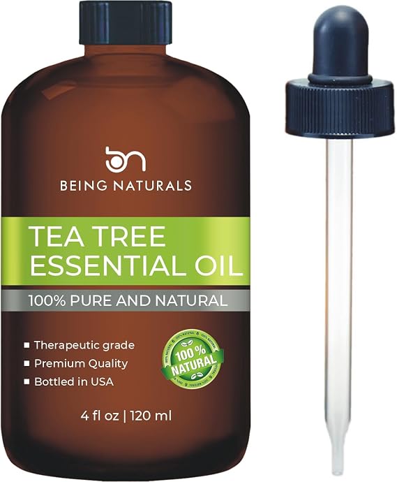Tea Tree Essential Oil - Huge 4 FL OZ - 100% Pure & Natural Premium Natural Oil with Glass Dropper (Tea Tree)