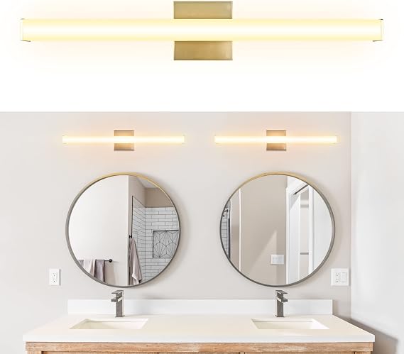Ultralux 24 in Modern LED Vanity Light Bar, 14.5W, 3000K, Brushed Nickel