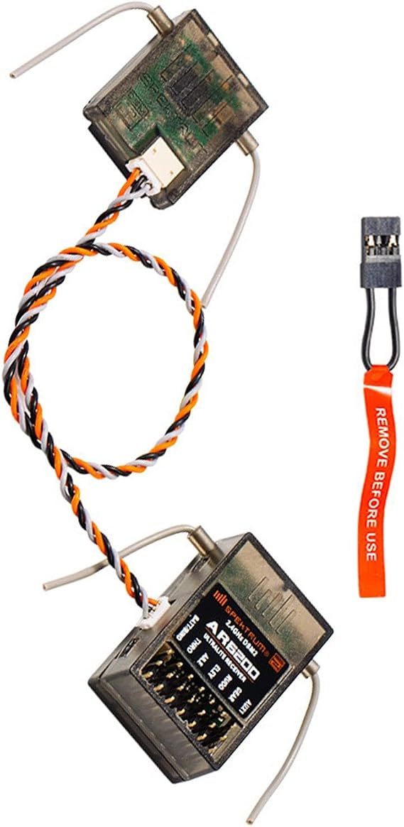 AR6200 DSM2 Receiver Satellite 6 Channel 2.4GHz Receiver Remote RC Receiver for Spektrum Spek Generic DX6i DSM2 Accessory