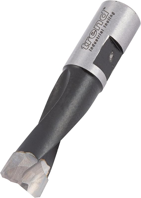 Trend Domino Router Bit, 10mm Diameter, Double Spiral Up-Cut, Carbide Tipped, Compatible with Festool Domino DF500, DOM/10