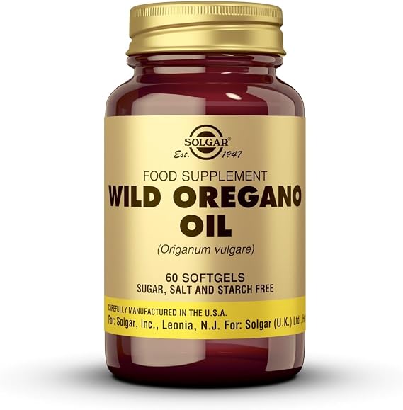 Solgar Wild Oregano Oil, 60 Softgels - High Quality Oregano Oil Concentrate | Immune Support, Non-GMO, Gluten Free, Dairy Free - 60 Servings
