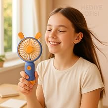 Mini Hand Fan Usb Charged Portable 3-Stage Figure Ergonomic Design Ventilator