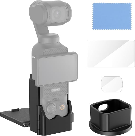 Magnetic Mount Stand Kit Compatible with DJI OSMO Pocket 3,Pocket3 Accessories Case Clamp Magnet Mounting Case Holder on Desktop, Vertical Surface, 180 Adjustable Handle