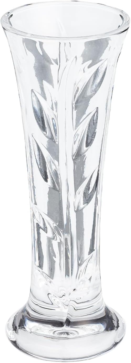 Forever Rose Clear Bud Vase, Durable Decorative Glass Bud Vases Clear