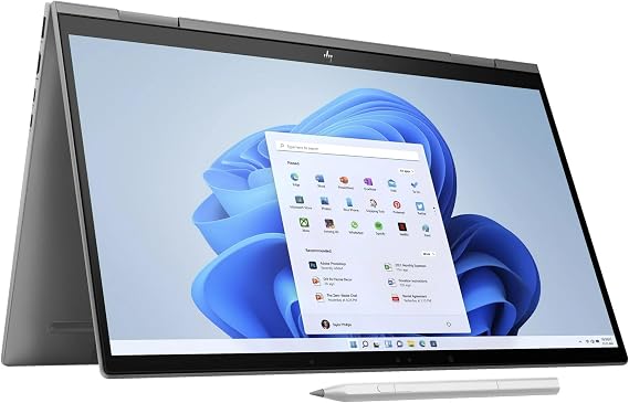 HP Envy x360 2-in-1 2024 Business Laptop 15.6" FHD IPS Touchscreen 12-Core Intel Ultra 7 155U 32GB DDR5 512GB SSD Intel Graphics Thunderbolt 4 Wi-Fi 6E Backlit Keyboard Win11 Pro w/ONT 32GB USB