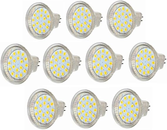 Led Bulbs Light Bulbs 10Pack Ac/Dc 12V 3W Mr11 Led Bulb-Gu4 Led Spotlight-40W Equivalent Gu4 Base - for Home, Recessed, Accent, Track Lighting/Cool White