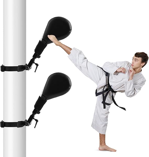 Seenelling Taekwondo Kick Pads Boxing Pads Taekwondo Karate Sparring Gear Boxing Paddles Kicking Targets Martial Arts Training Equipment with Mounting Bracket for Youth Men