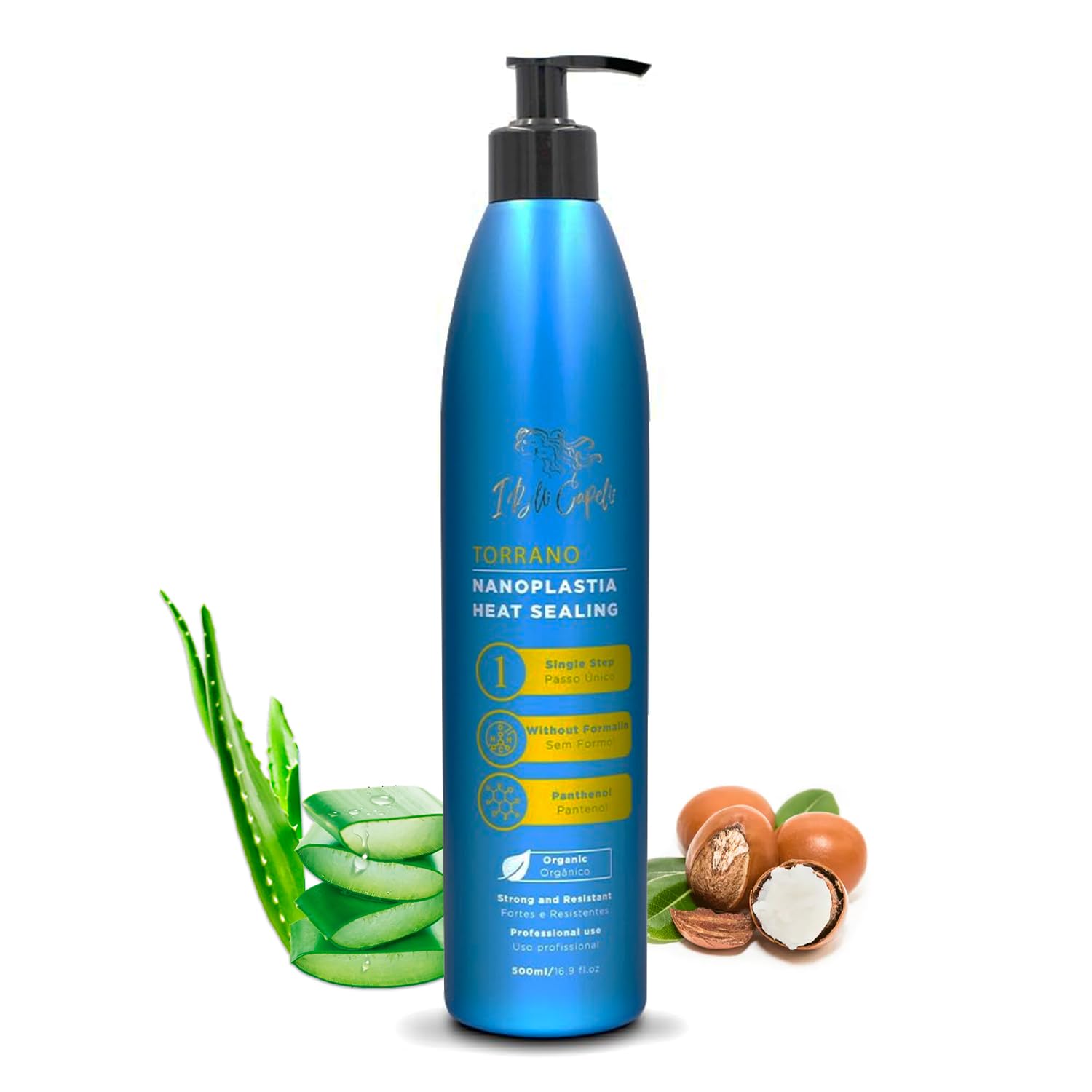 Torrano Cream Nano Keratin Hair Treatment, Straightening Hair 1 Step, Formaldehyde Free-Nanoplastia Para Alisar Cabello, Keratina Organica Sin Formol -Brazilian Nano Keratin 1 Pack, 16.9Fl.oz 500ml