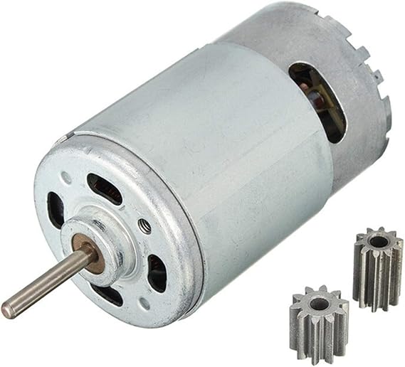 Xianglaa-Motor DC Motor 12V 30000 RPM, RS550 Gearbox 10 Teeth Engine, for Electric Car, RC Ride, Electric Motor, Wide Range of Applications