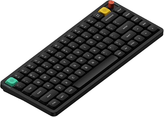 nuphy Air75 V3 aluminum wireless mechanical keyboard (US Layout) | 84 keys ,75% Hot Swappable,low profile keyboard with Knob, RGB Backlit,Support Bluetooth/2.4GHz/USB-C