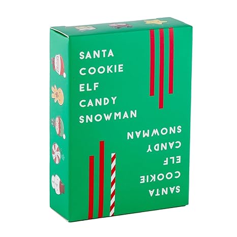 Santa Cookie Elf Candy Snowman Christmas Edition Holiday Card Game by Taco Cat Goat Cheese Pizza | Great for Stockings and White Elephant Gift | Fun for Kids, Teens, Adults, and Families | 2-8 Players
