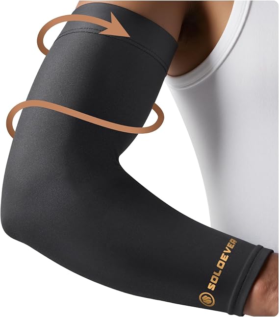 Copper Compression Arm Sleeves, Full Arm Brace for Forearm, Bicep, Triceps