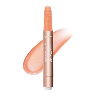 tarte maracuja juicy shimmer glass lip plump Hydrating & Volumizing Lip Gloss Balm with Hyaluronic Acid & Vitamin E, Plumps & Moisturizes, Vegan & Cruelty-Free