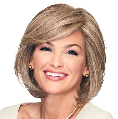 Raquel Welch Sincerely Yours Lace Front & Monofilament Chin Length Synthetic Wig by Hairuwear, Average Cap Size, RL1923 Biscuit