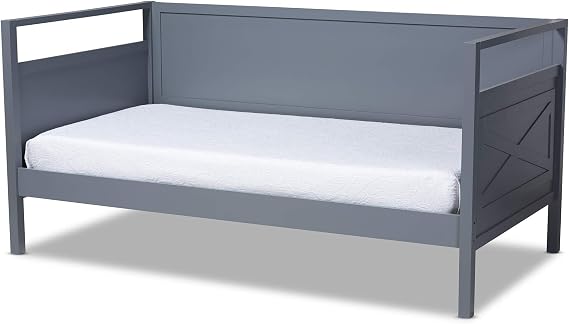 Baxton Studio Daybed, Single, Grey