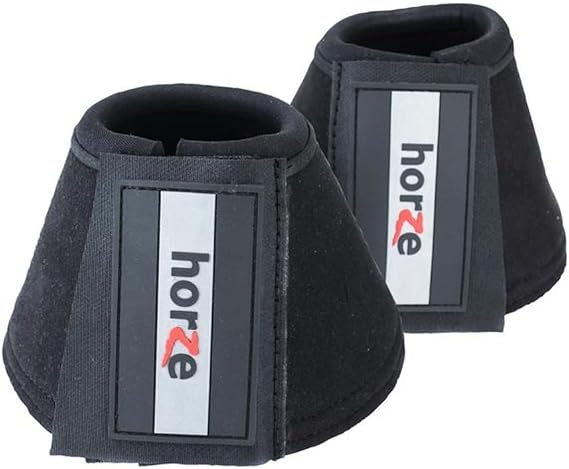 Horze All Purpose Bell Boots - Black - S
