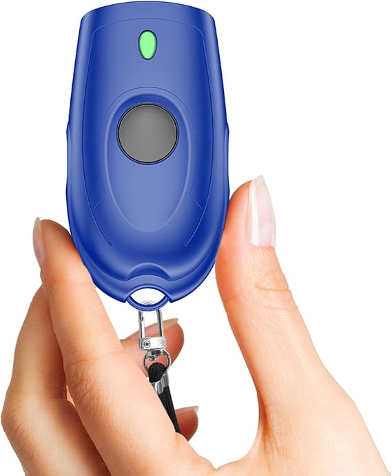 Symcode Small Portable 2D QR Barcode Scanner for Inventory,3-in-1 Bluetooth & USB Wired & 2.4G Wireless Barcode Reader,Connect Smart Phone, Tablet, PC Bar Code Scanning,Work with Windows, Mac,iOS Blue