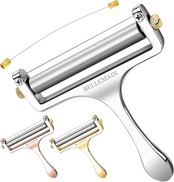 Bellemain Stainless Steel Wire Cheese Slicer with 2 Extra Wires - Silver