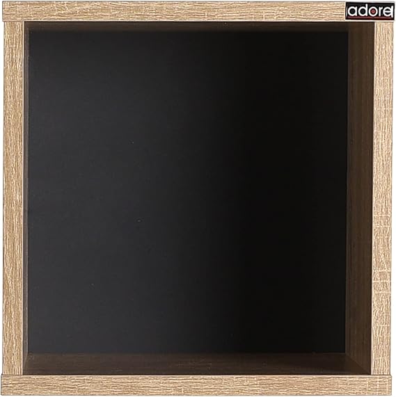 Rainbow Genç Odası, Oturma Odası, Yatak Odası, Çok Amaçlı Modern Dekoratif Duvar Rafı, 33 x 33 x 19 cm (Genişlik x Yükseklik x Derinlik) (Sonoma)