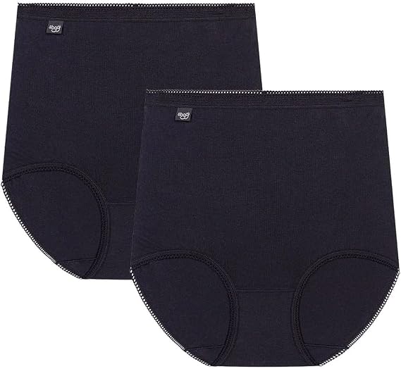 Sloggi Maxi 2 Pack, Colour: Black - Size: 14, 14