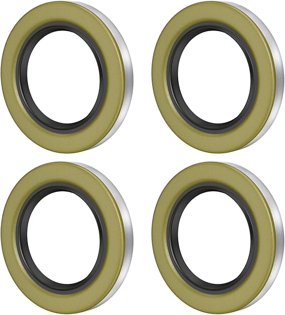 Sanyasi (Pack of 4 Trailer Hub Wheel Grease Seal for Dexter Texcom Replaces 01003600 010-036-00 10-36 22333TB, ID 2.250" x OD 3.376" Double Lip Seals, 5200-7000lb Trailer Axles D42