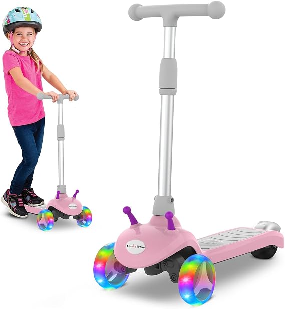 Kids Kick Scooter Ages 3-8, 3-Wheel E-Scooter