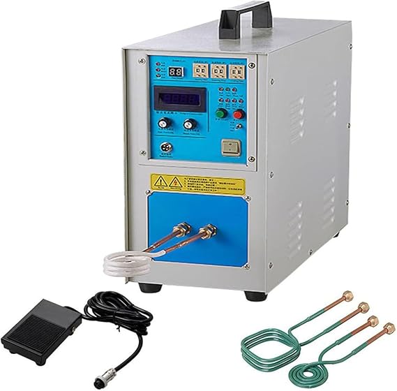15kw High Frequency Induction Heater Furnace Grade Electromagnetic Induction Furnace,for Metal Melting,Forging,Welding & Annealing,Suitable for Heavy-Duty Metal Processing